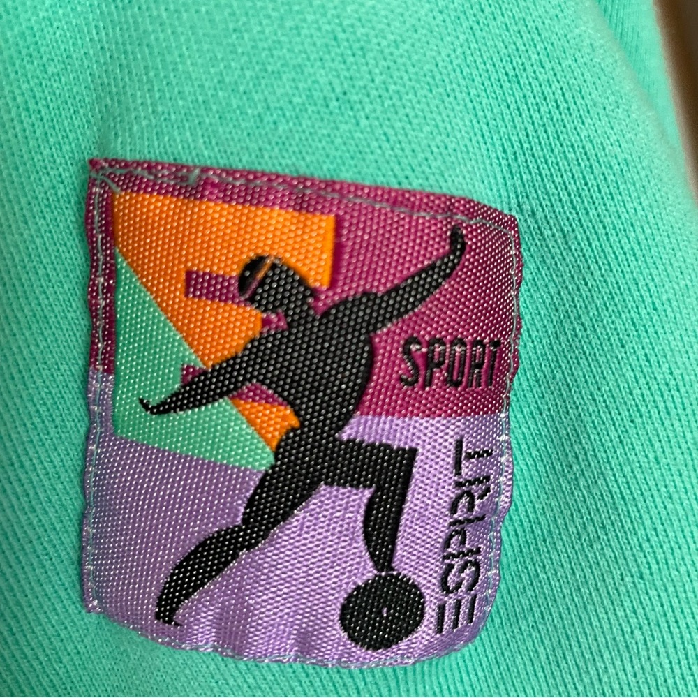 Esprit Sport LA Olympic Era Sweatshirt in Teal with awesome graphics - Picture 5 of 13